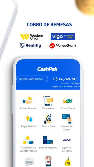 Billetera CashPak Nicaragua Screenshot