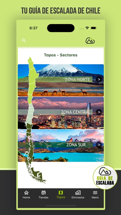 Guía de Escalada Chile Screenshot