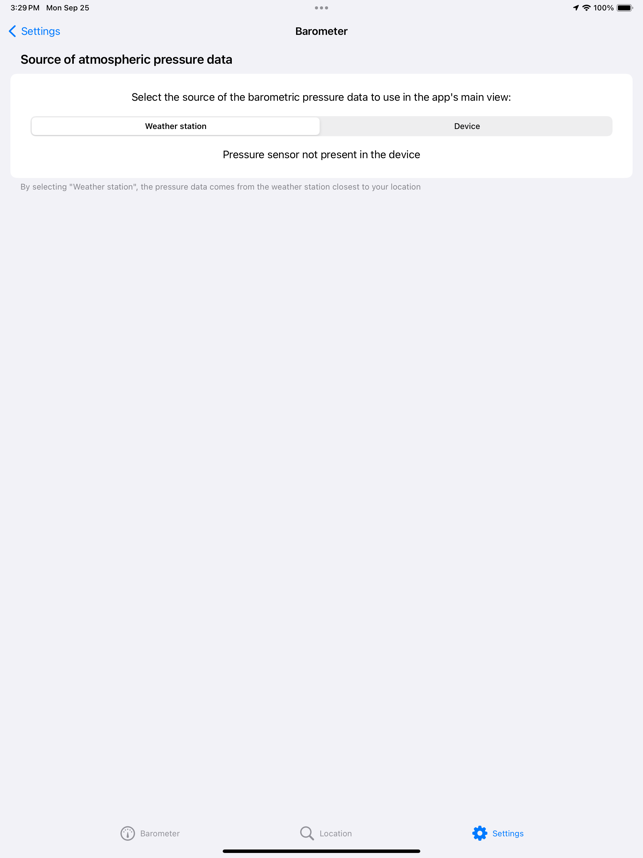 ‎Barometer - Air Pressure Screenshot