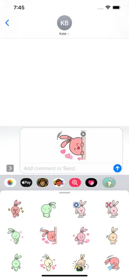 Game screenshot Bear & Rabbit 1 Stickers pack mod apk