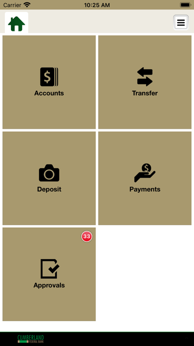 Cumberland Federal Mobile Biz Screenshot