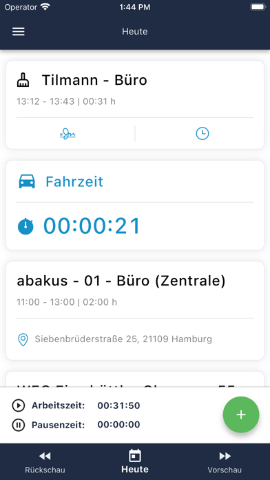 Fortytools Zeiterfassung Screenshot