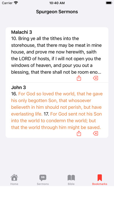Spurgeon Sermons and KJV Bible Screenshot