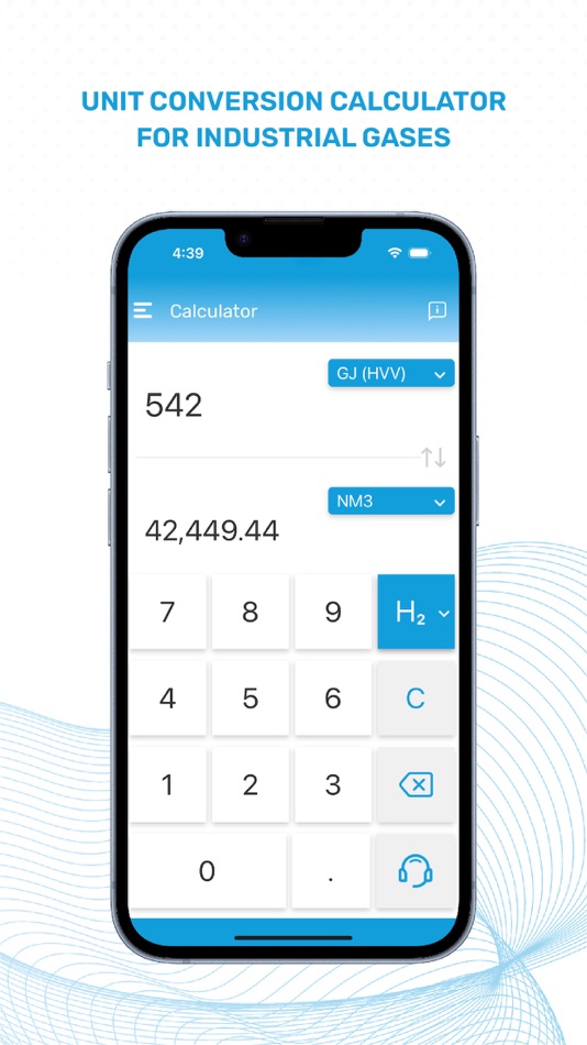 #1. IGC H₂-CO₂ Unit Conversion App (iOS) Por: Industrial Gas Consultants LLC