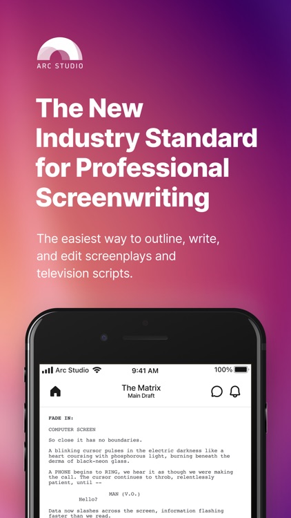 Arc Studio Screenwriting