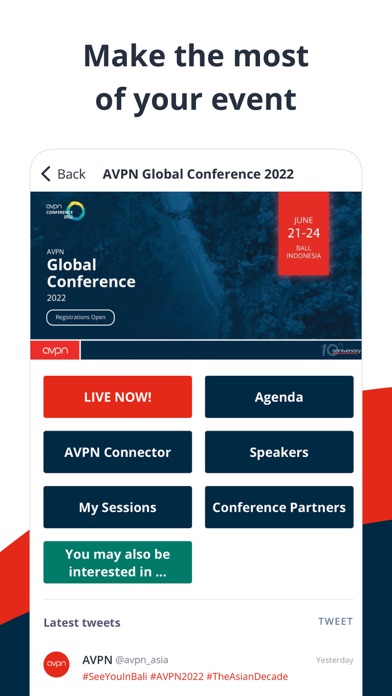 AVPN Events Screenshot