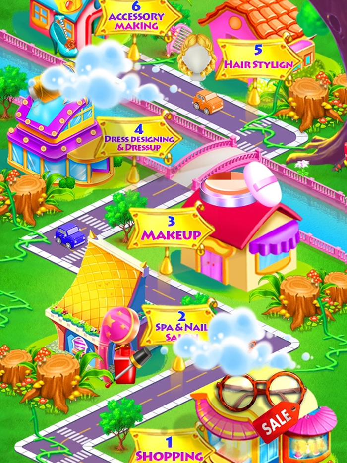 Chic Girls Shopping Mall Day