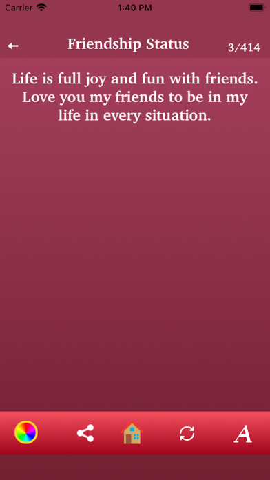 Romantic Status & Love Quotes Screenshot