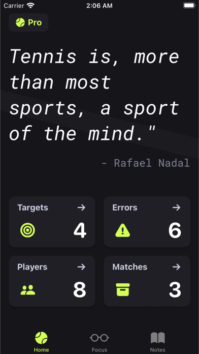Tennis Notes - Sports Diary Screenshot
