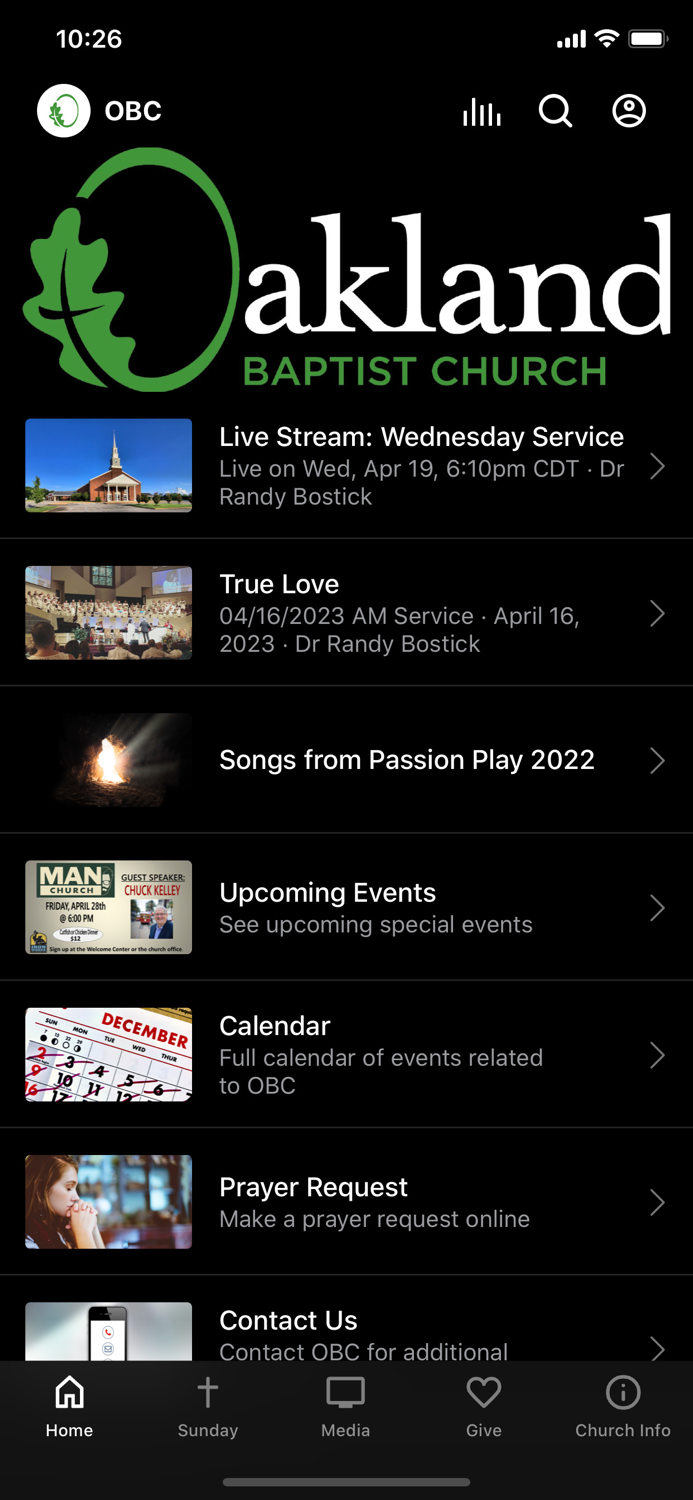 Oakland Baptist Church OBC