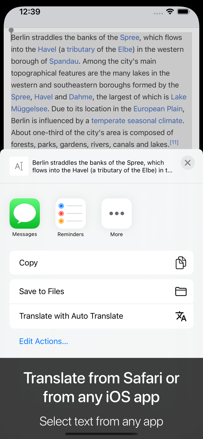 Auto Translate for Safari