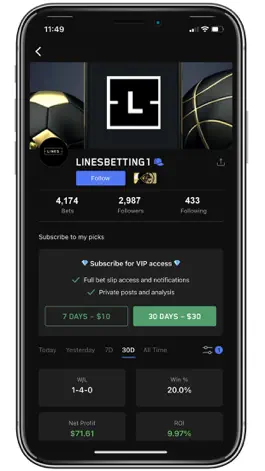 Game screenshot Lines Sports Betting hack