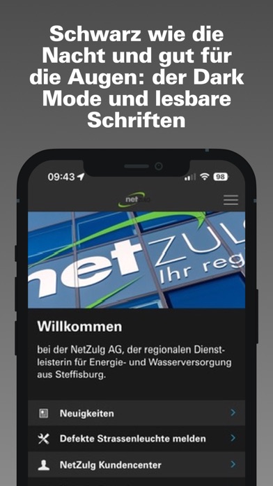 NetZulg App Screenshot