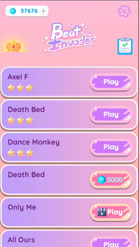 #2. Beat Invader (iOS) By: SMULIE COMPANY LIMITED