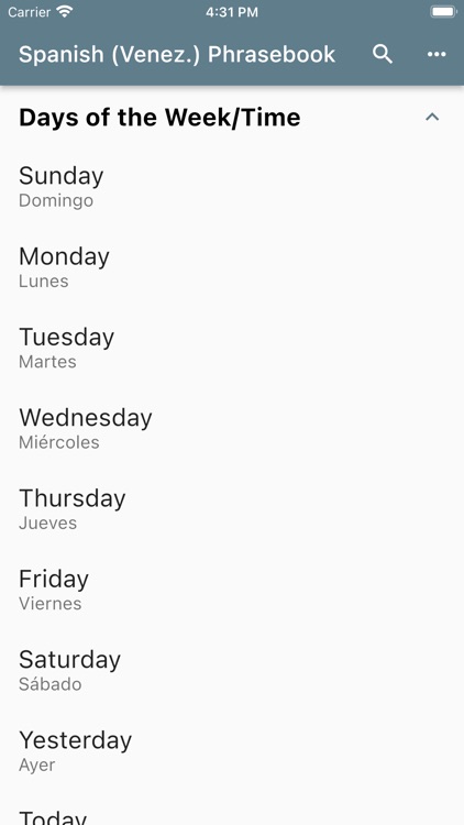Spanish (Venezuela) Phrasebook