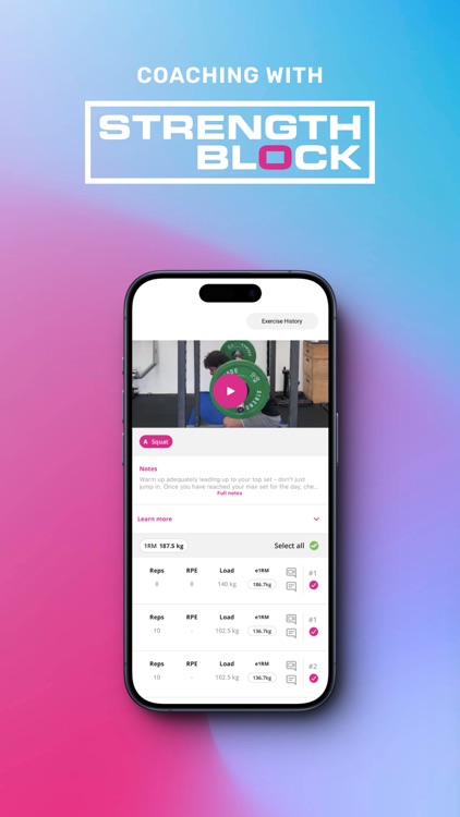 Strength Block Training App