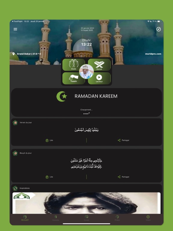 Screenshot #4 pour Murid Pro: Coran Xassida Adhan