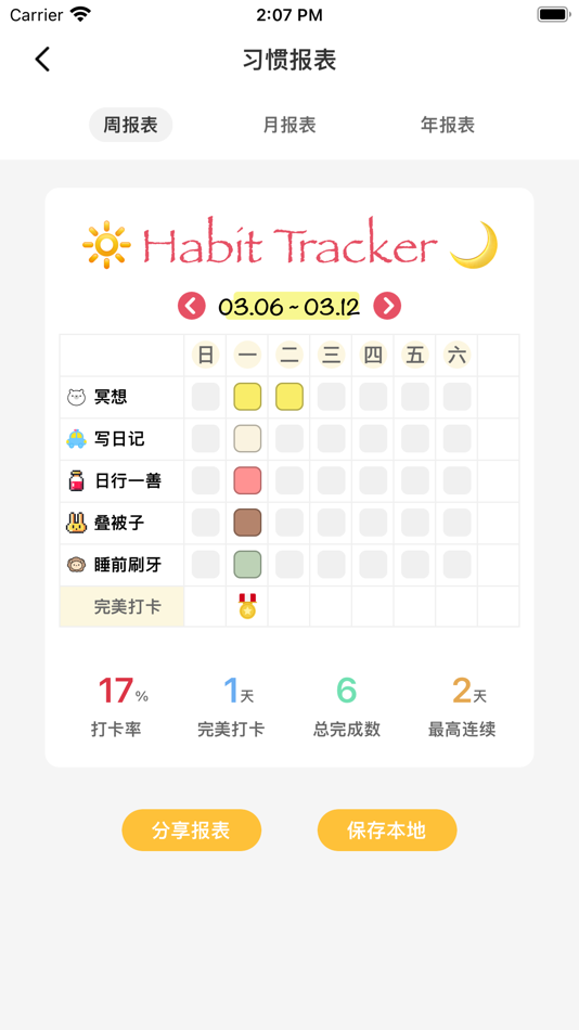 #9. 自律打卡-记录每日体重,制定学习计划表打卡软件 (iOS) 来自: 克填 姜