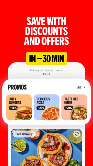 Yango Deli: food delivery Screenshot