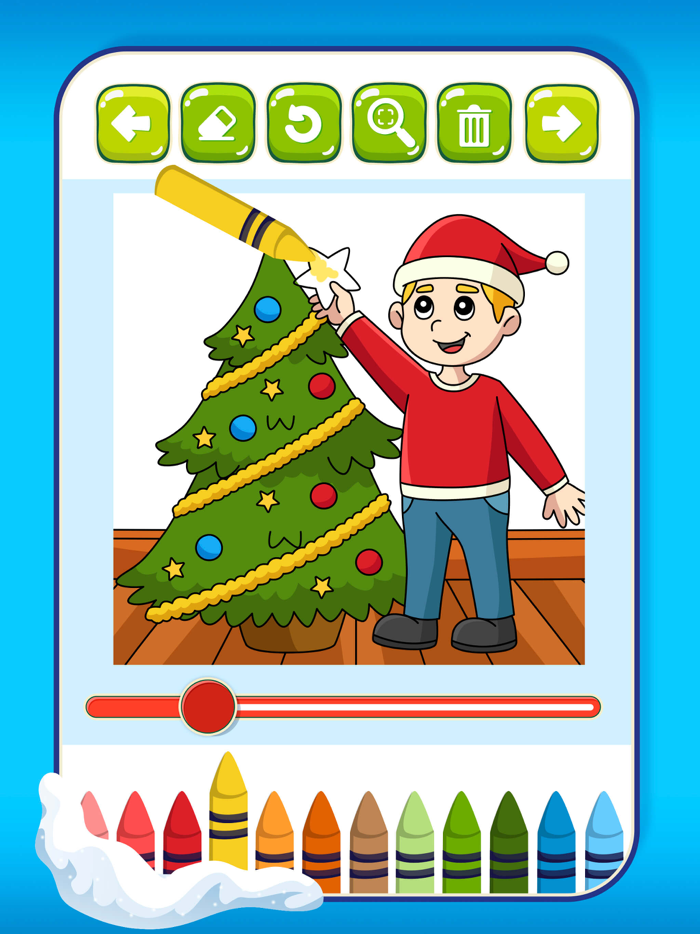 Christmas drawings to paint