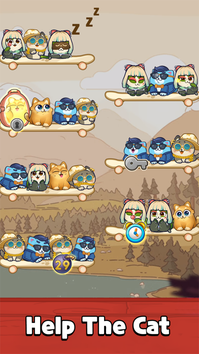 Color Cat Sort: Cute Cat Game Screenshot