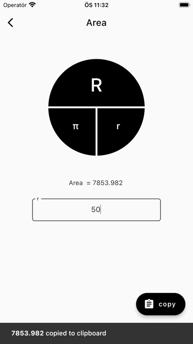 Circle Calculator Pi Screenshot