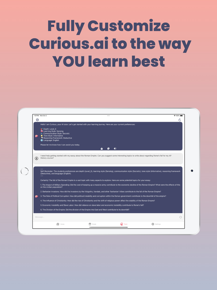 Curious.ai Learning Assistant