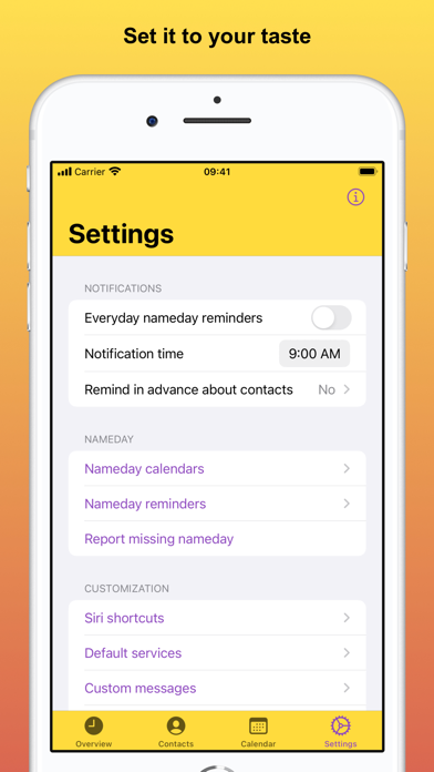 iDays - Namedays & Birthdays Screenshot