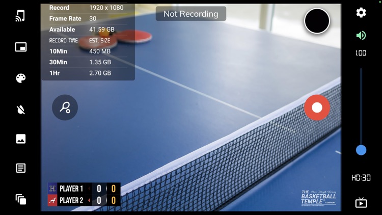 BT Table Tennis Camera