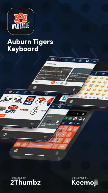 Auburn Tigers Keyboard screenshot 1 of 7