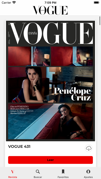 Revista Vogue España Screenshot