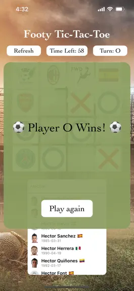 Game screenshot Footy Tic Tac Toe hack