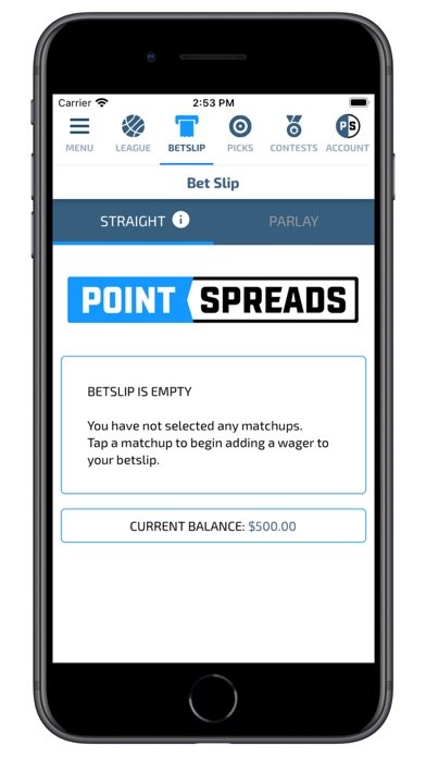 Point Spreads Screenshot