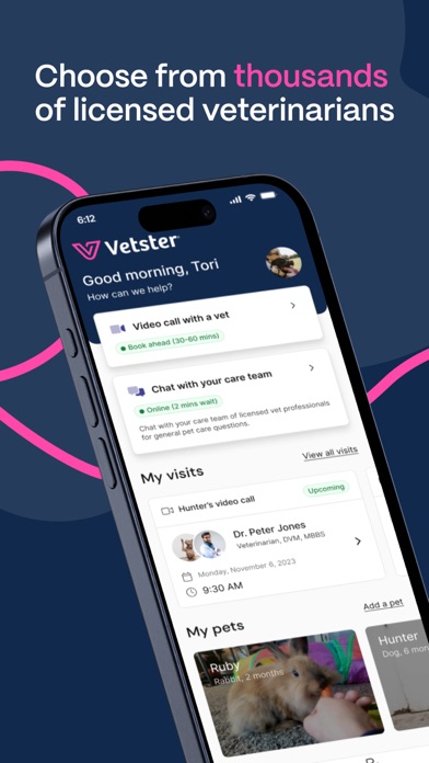 Vetster – Online Vets 24/7 Screenshot