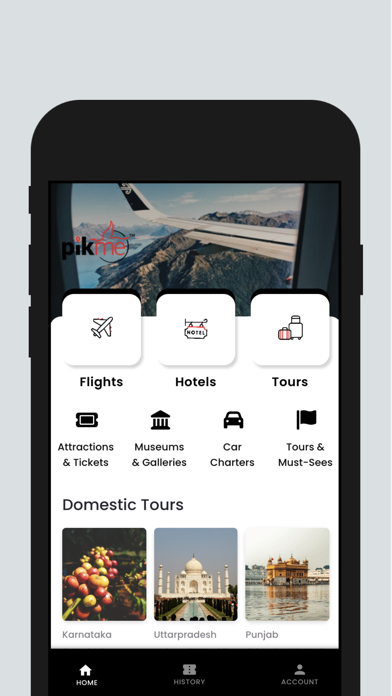 Pikme - Online Travel Company Screenshot