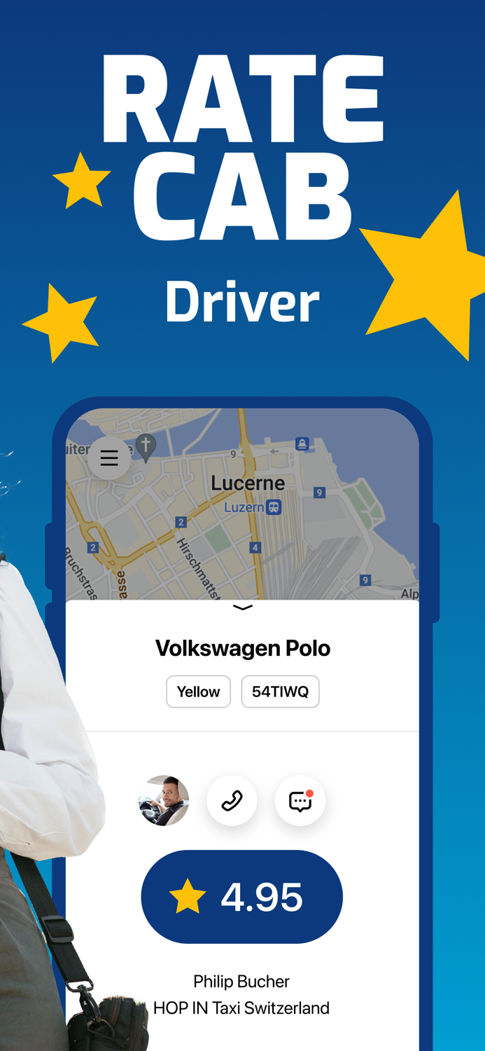 HOP IN Book Taxi Switzerland