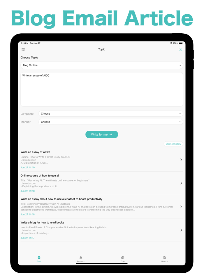 Copy.ai - AI Writer and Chatbot