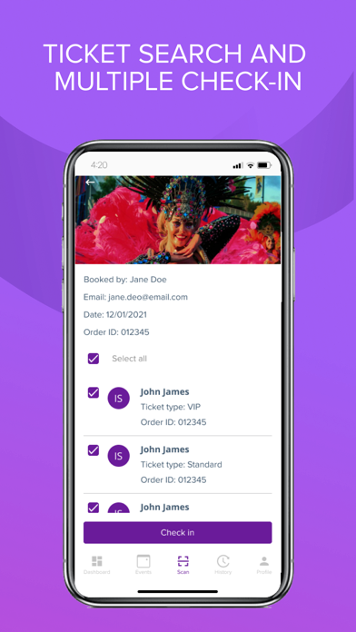 Ticketsir Scanner Screenshot