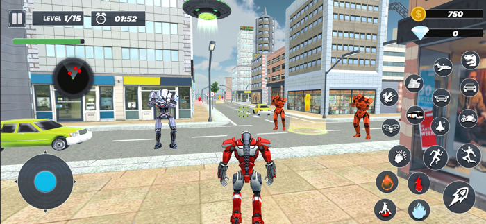 Police Flying Car Robot game