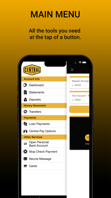 Central State Mobile Banking Screenshot