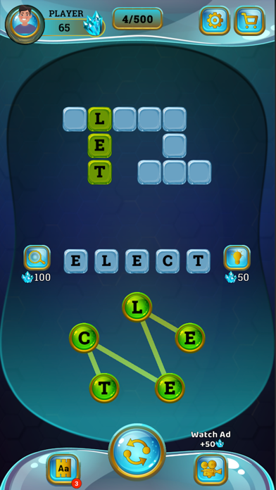 Word Hunter - Crossword Puzzle Screenshot