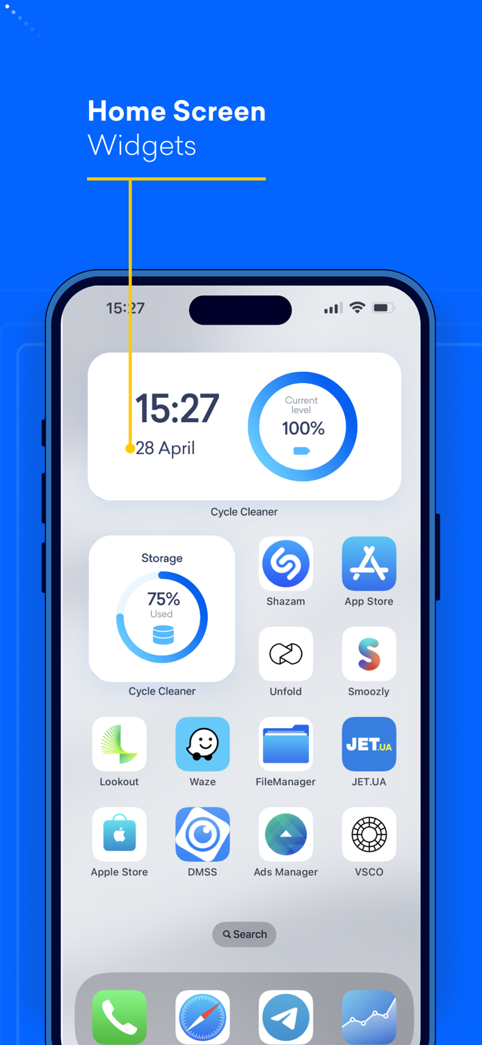 Cycle Cleaner Clean up Phone