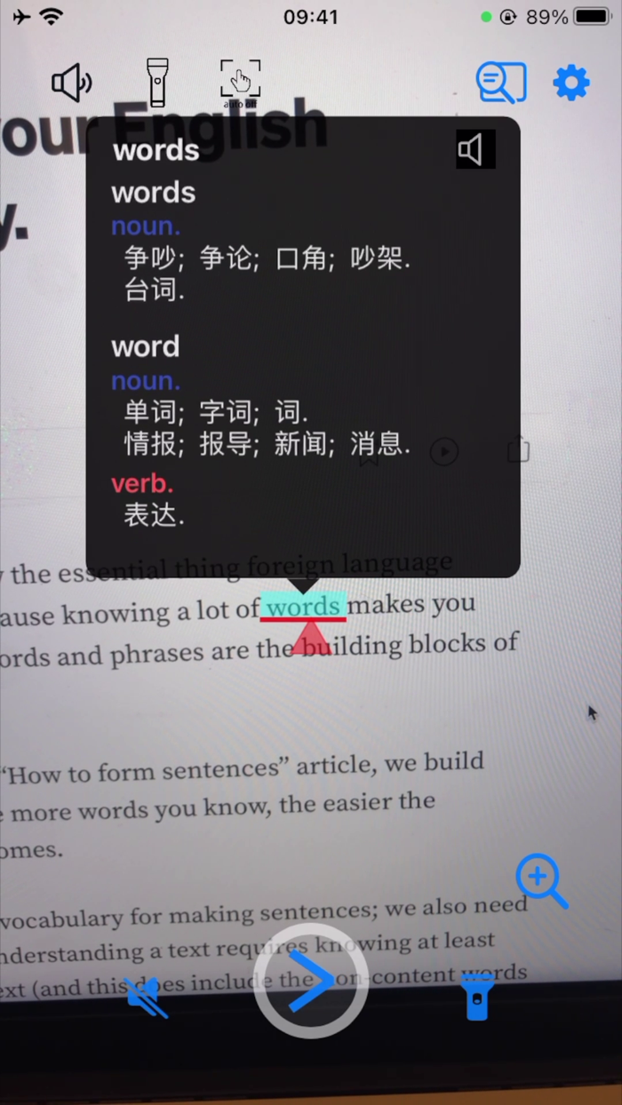 Camera Dictionary with WordNet