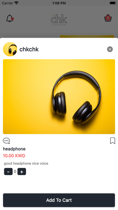 ChkChk App Screenshot