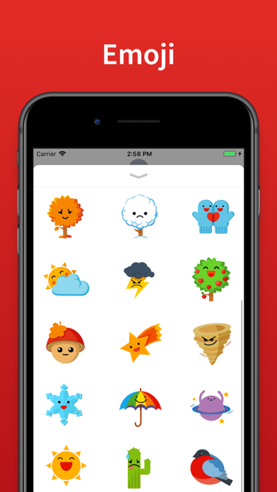 Weather Stickers & emoji Screenshot