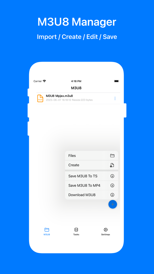 #1. M3U8 Mpjex (iOS) Podle: 北京伊码网络科技有限公司