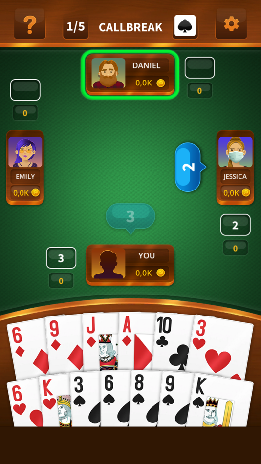 #2. Callbreak HD (iOS) 由: Alper Mobile Software Limited