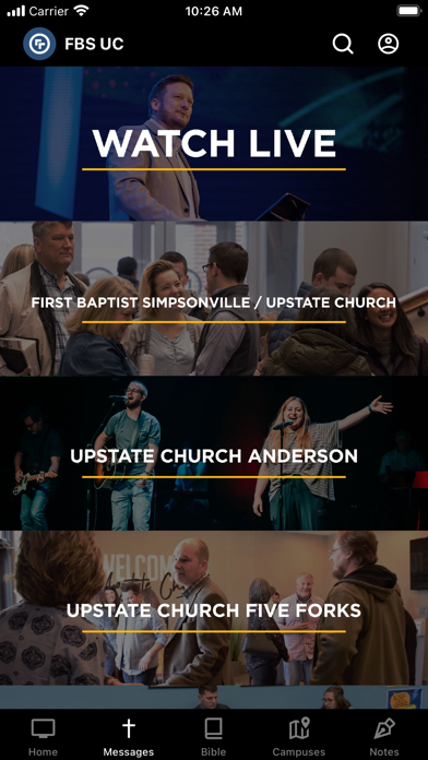 FBSimpsonville Upstate Church Screenshot