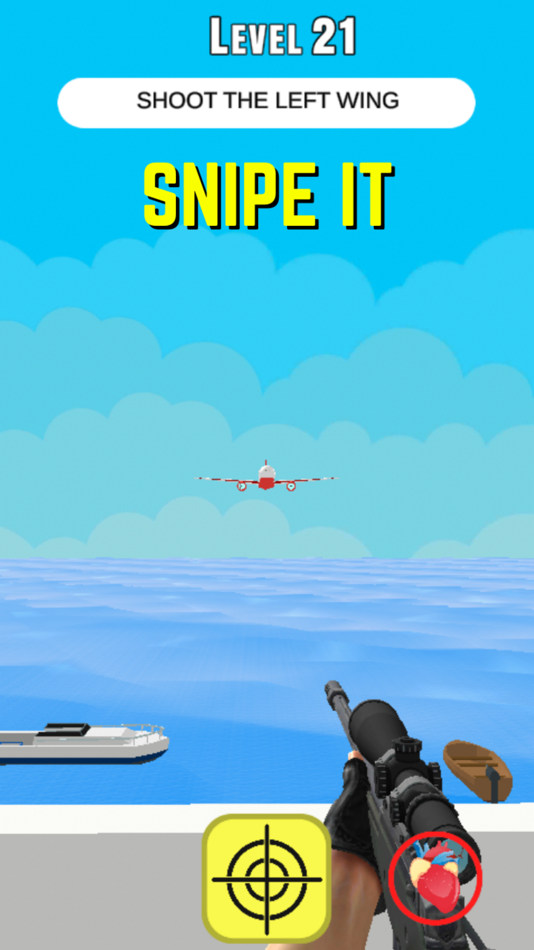 #1. Snipe it Game (iOS) Podle: GamerGage Studio