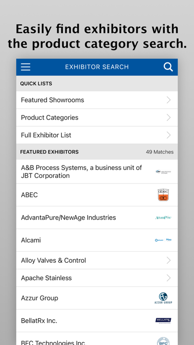 ISPE Boston Product Show Screenshot